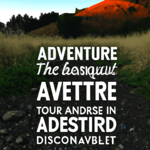 Discover the world one adventure at a time